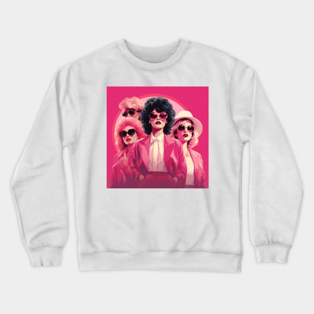 Grease Rise Of The Pink Ladies Crewneck Sweatshirt by Acid_rain